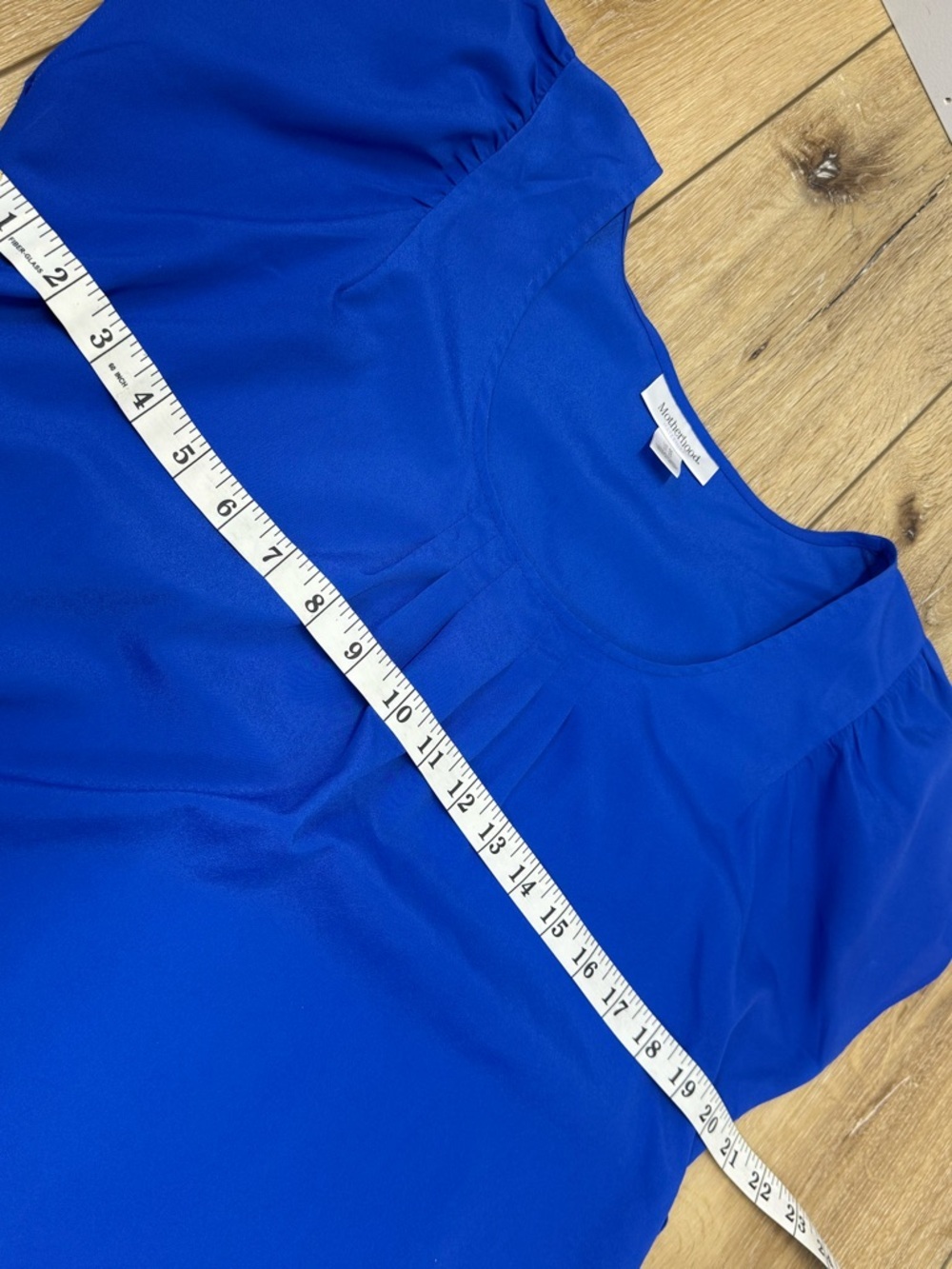 Motherhood Maternity Royal Blue Scoop Neck Maternity Top Women’s Med EUC - Picture 7 of 10